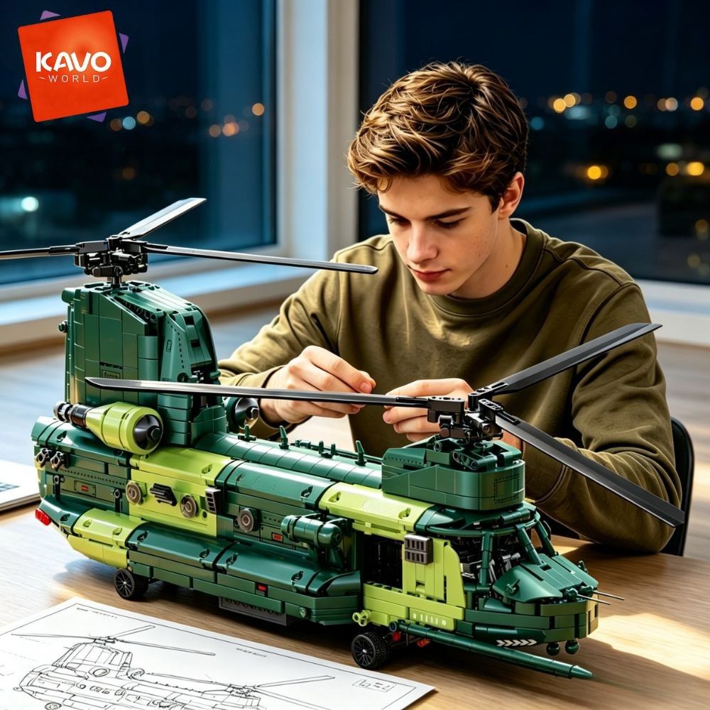 Model Kit In Era - KAVOWORLD 1826pcs 32inch Large-Scale Heavy Transport