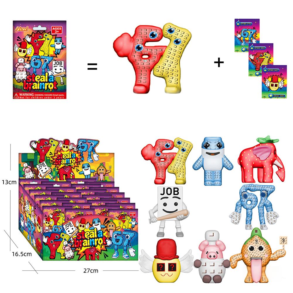 8Pcs/Set Steal A Brainrot Blin - đánh giá và giá Model Kit House