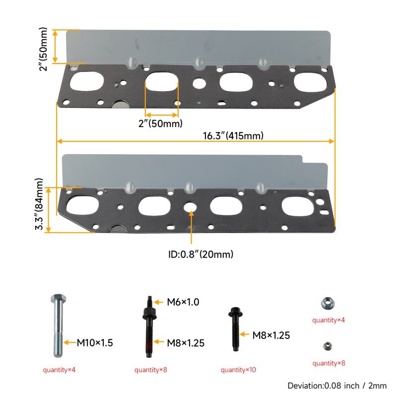 57073 Exhaust Manifold Hardwar - đánh giá và giá Model Kit Engine V8