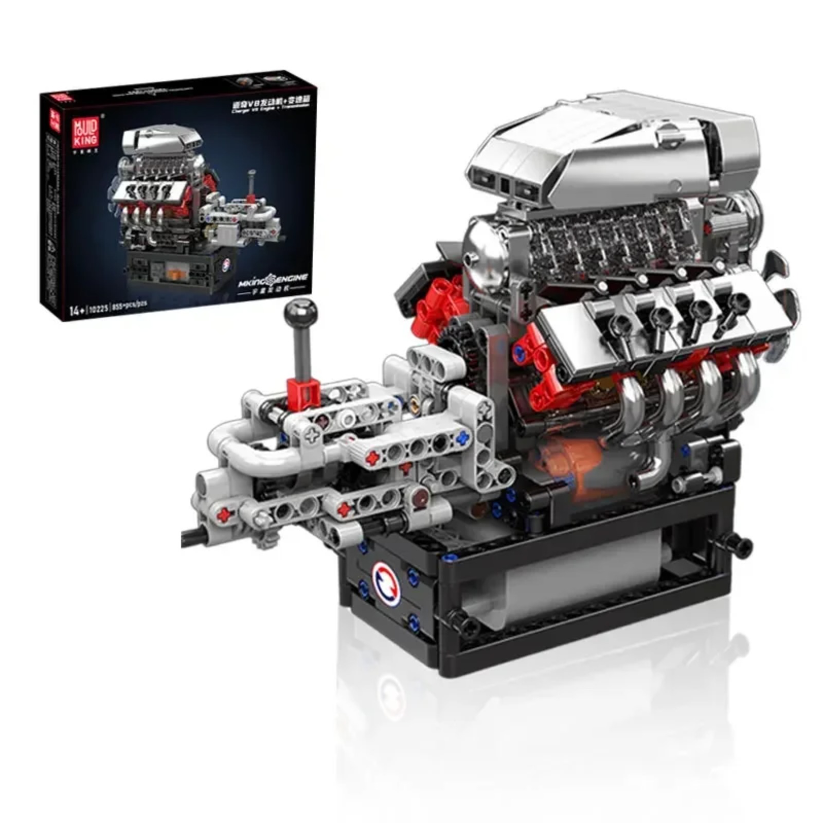Mould King 10225 V8 Engine Mod - đánh giá và giá Model Kit Engine V8