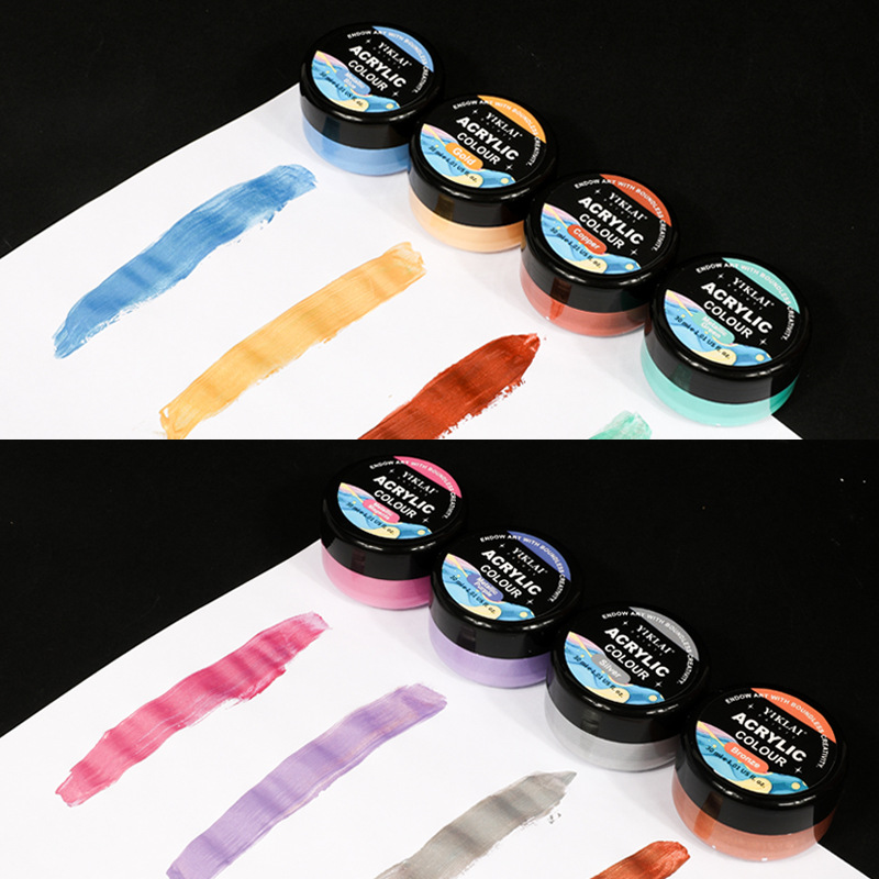 30ml 8 Color Metallic Gradient - đánh giá và giá Metallic Paint Set