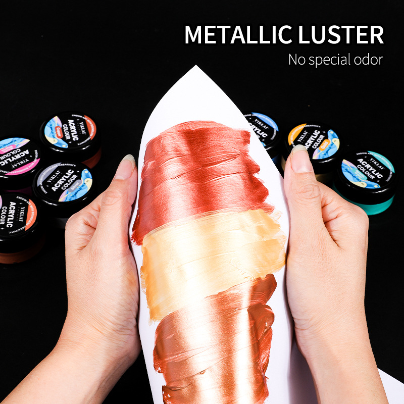 30ml 8 Color Metallic Gradient - đánh giá và giá Metallic Paint Set