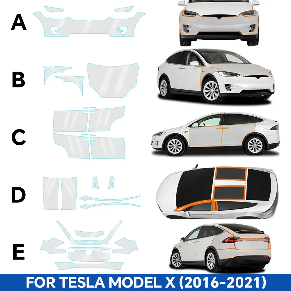 TPU For Tesla Model X 2016-202 - đánh giá và giá Logo Model Kit