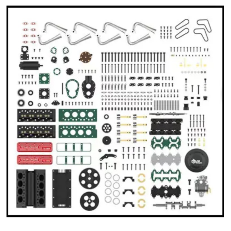 TOYAN V8 Gas 4 Stroke Engine 2 - đánh giá và giá Model Kit Engine V8