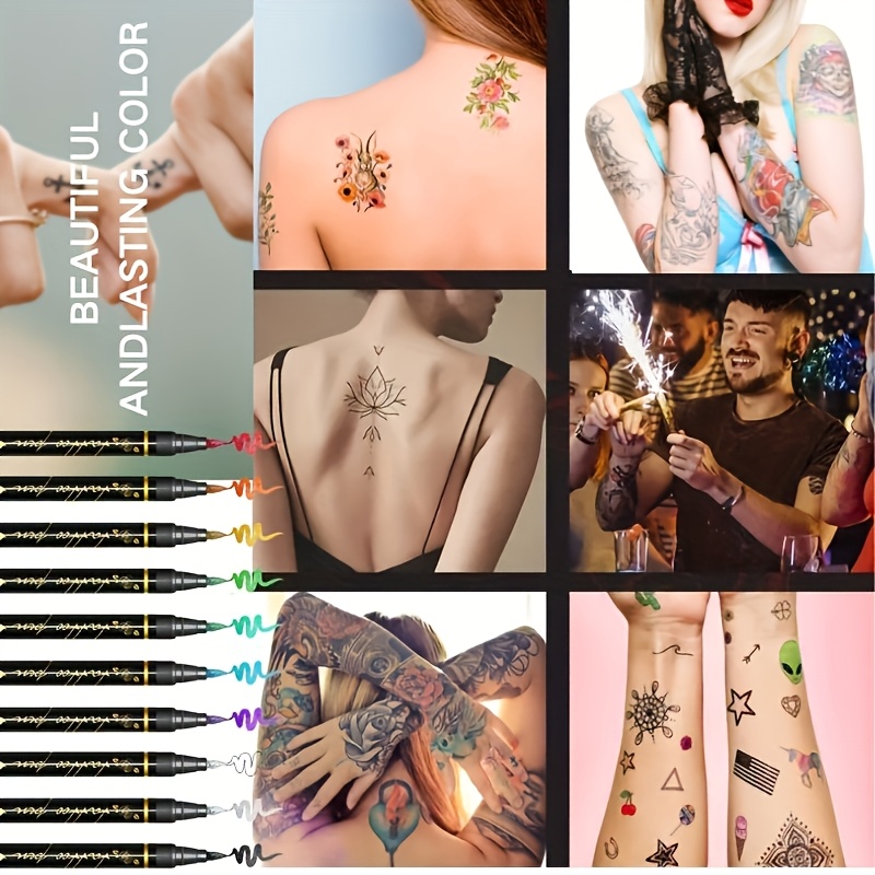 Temporary tattoo marker set wi - đánh giá và giá Metallic Paint Set