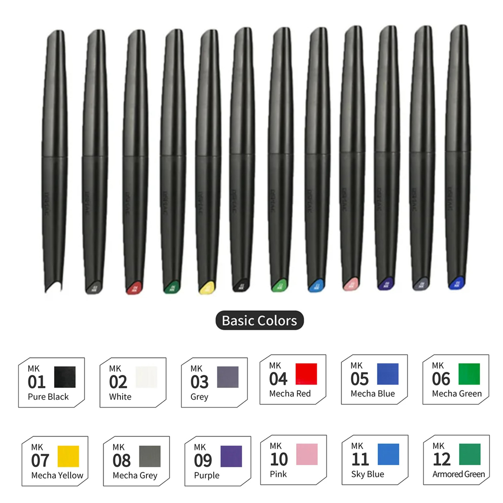 DSPIAE Soft Tip Water-based Ma - đánh giá và giá Metallic Paint Set