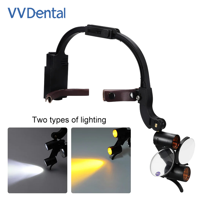 Dental LED Head Light Lamp 2.5 - đánh giá và giá Magnifier With Light