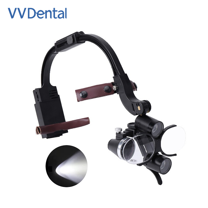 Dental LED Head Light Lamp 2.5 - đánh giá và giá Magnifier With Light