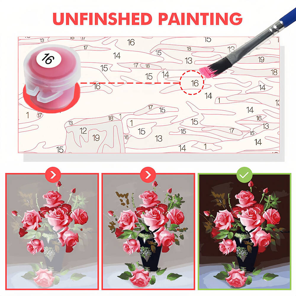 DIY Painting By Numbers Cat An - đánh giá và giá Metallic Paint Set