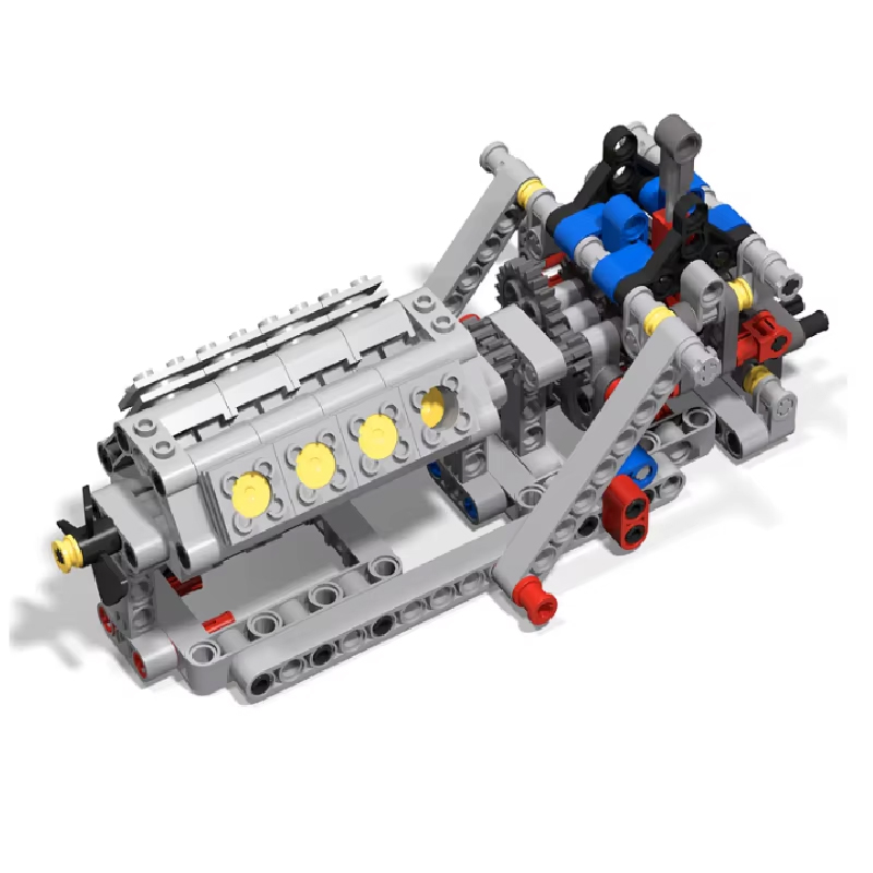4-Speed Gearbox + V8 Engine Mo - đánh giá và giá Model Kit Engine V8
