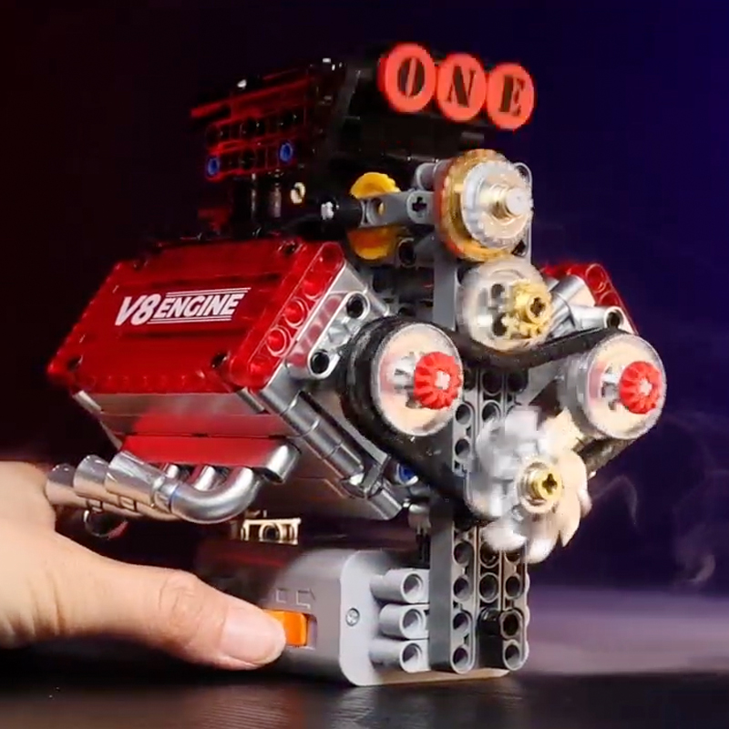 V8 Engine Motorized Simulation - đánh giá và giá Model Kit Engine V8