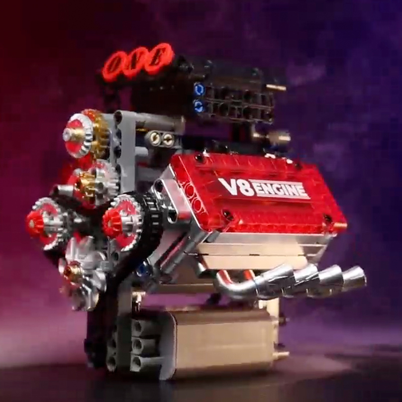 V8 Engine Motorized Simulation - đánh giá và giá Model Kit Engine V8