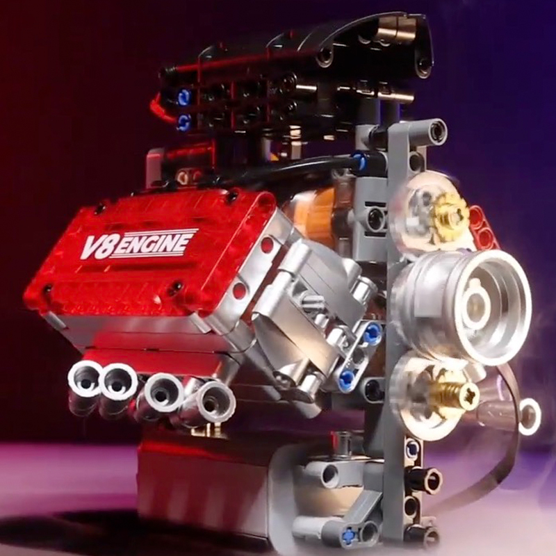 V8 Engine Motorized Simulation - đánh giá và giá Model Kit Engine V8