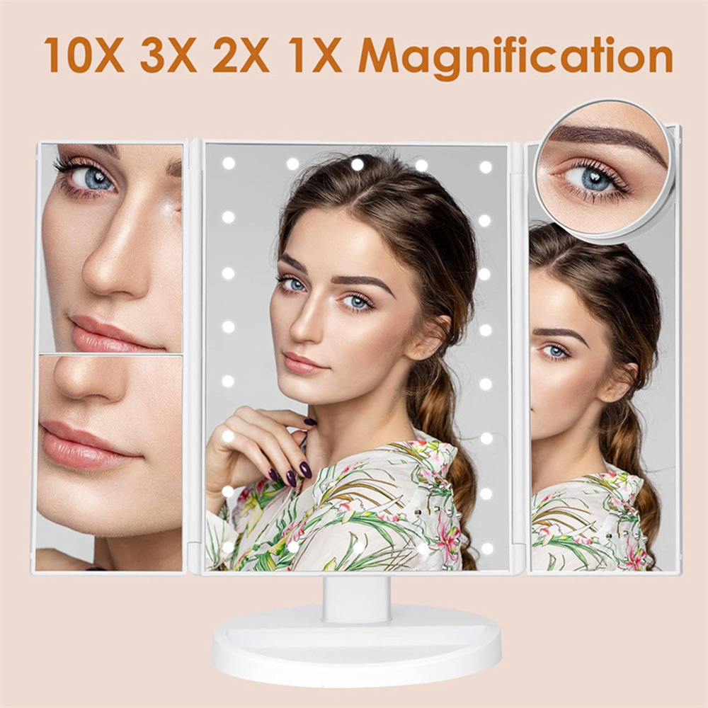 Bathroom Folding Makeup Mirror - đánh giá và giá Magnifier With Light
