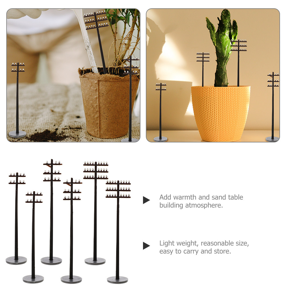 6Pcs Micro Telegraph Poles Smo - đánh giá và giá Model Kit Box