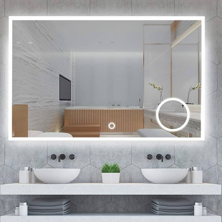 Custom Size Wall Mounted Vanit - đánh giá và giá Magnifier With Light