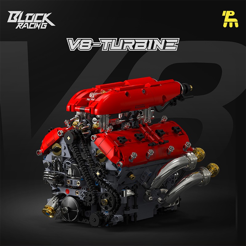 T5011 1370pcs Simulation V8 Tu - đánh giá và giá Model Kit Engine V8