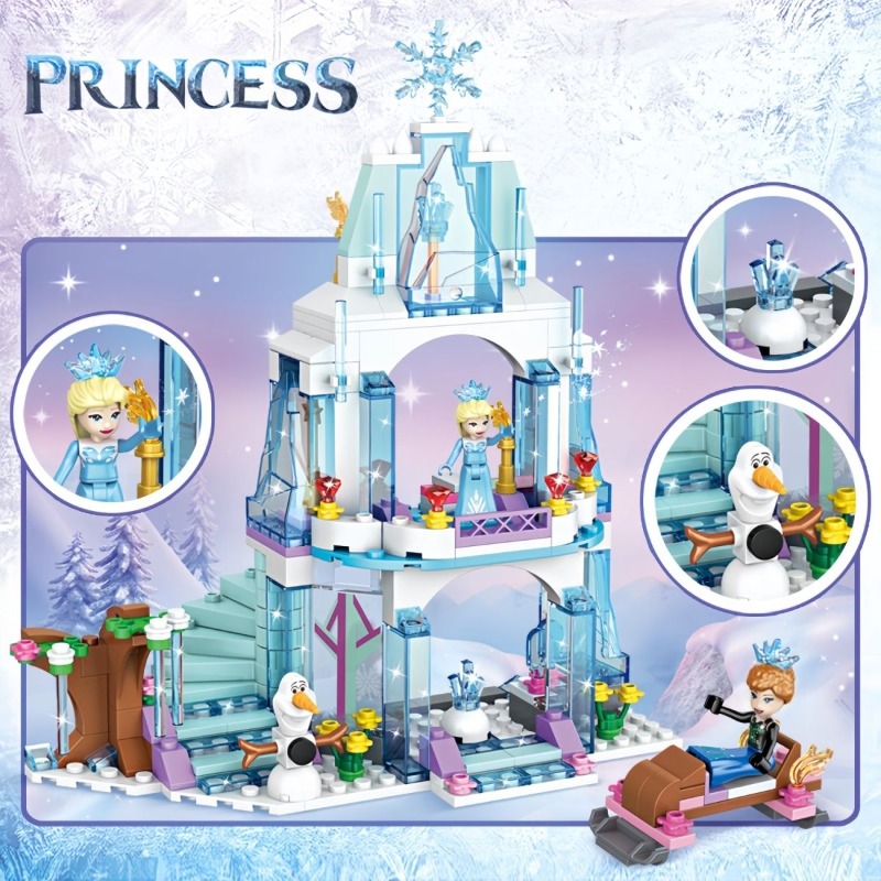 Elsa Ice Castle Building Block - đánh giá và giá Model Kit House