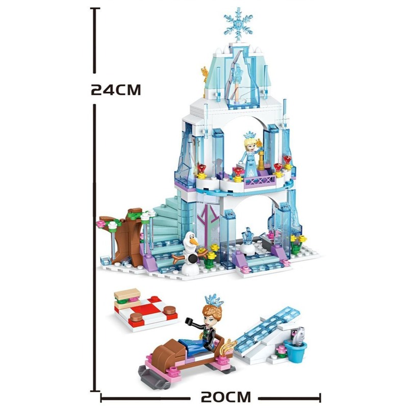 Elsa Ice Castle Building Block - đánh giá và giá Model Kit House