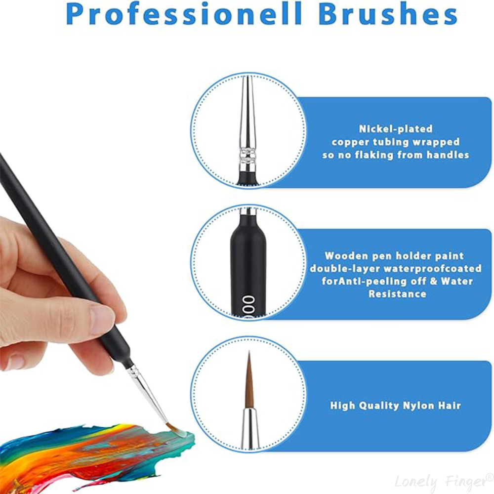5/11Pcs Paint Brushes Set, Art - đánh giá và giá Metallic Paint Set