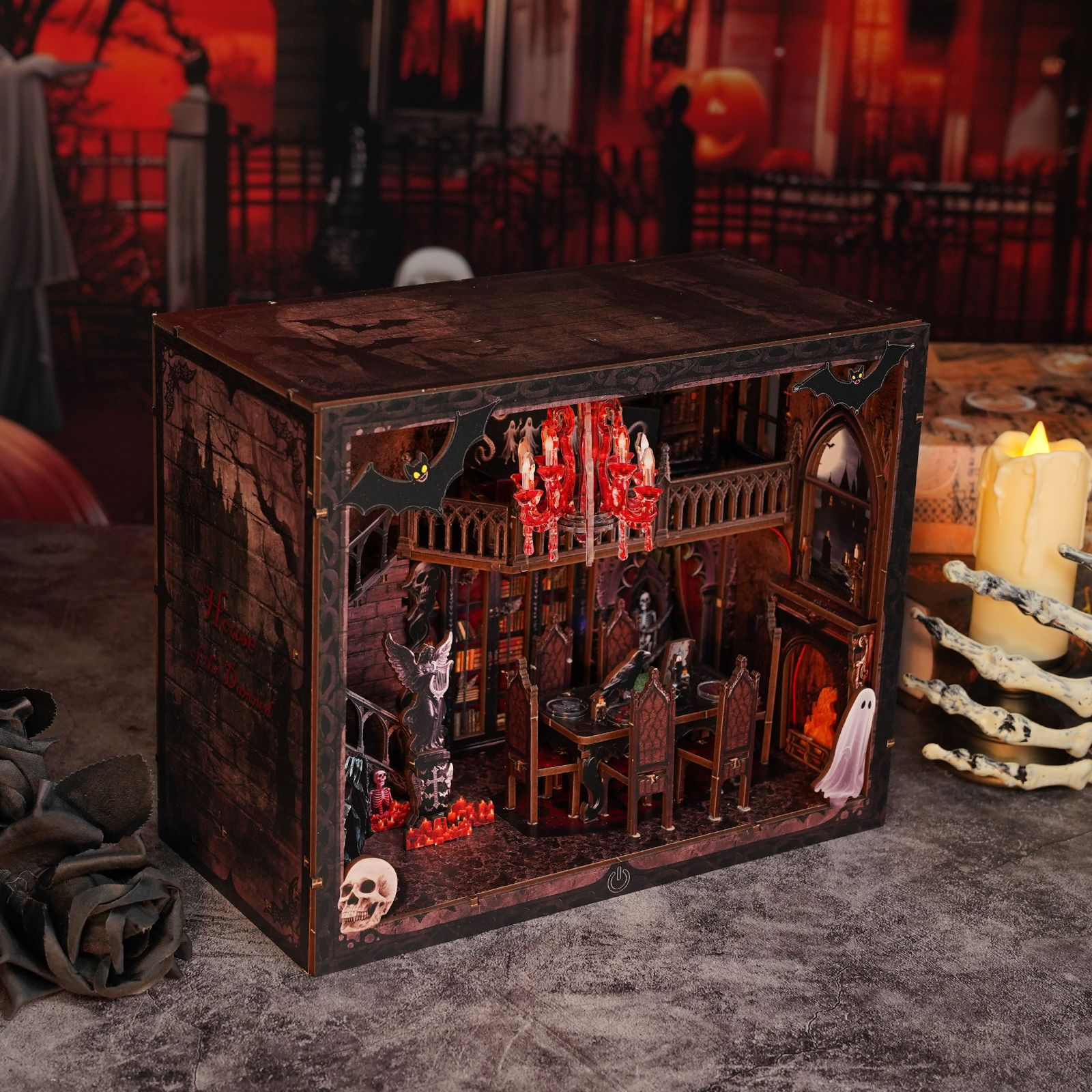 DIY Wooden Book Nook Shelf Ins - đánh giá và giá Model Kit House