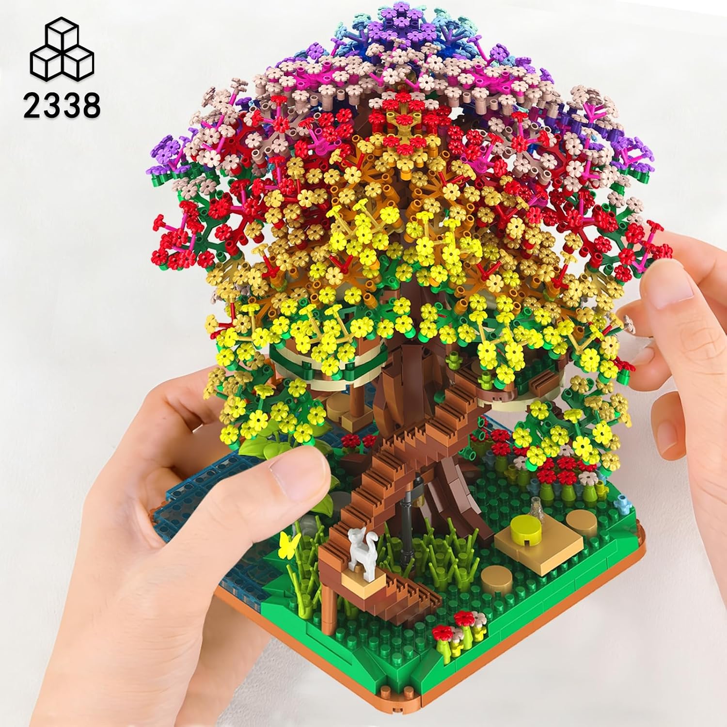 2338PCS DIY Rainbow Tree House - đánh giá và giá Model Kit House