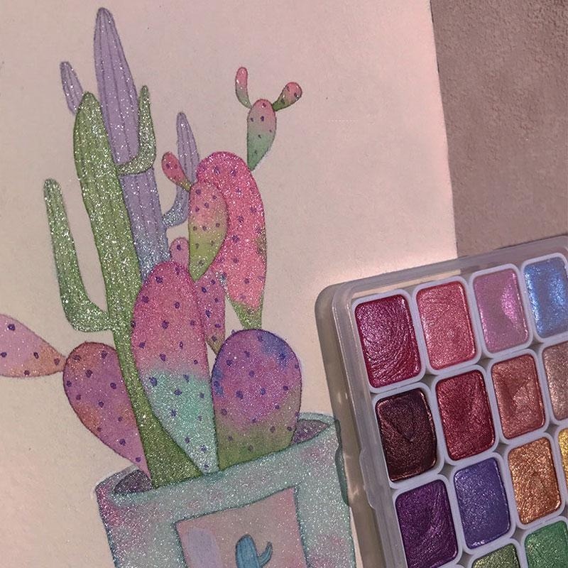 Pearlescent Paints Portable 20 - đánh giá và giá Metallic Paint Set