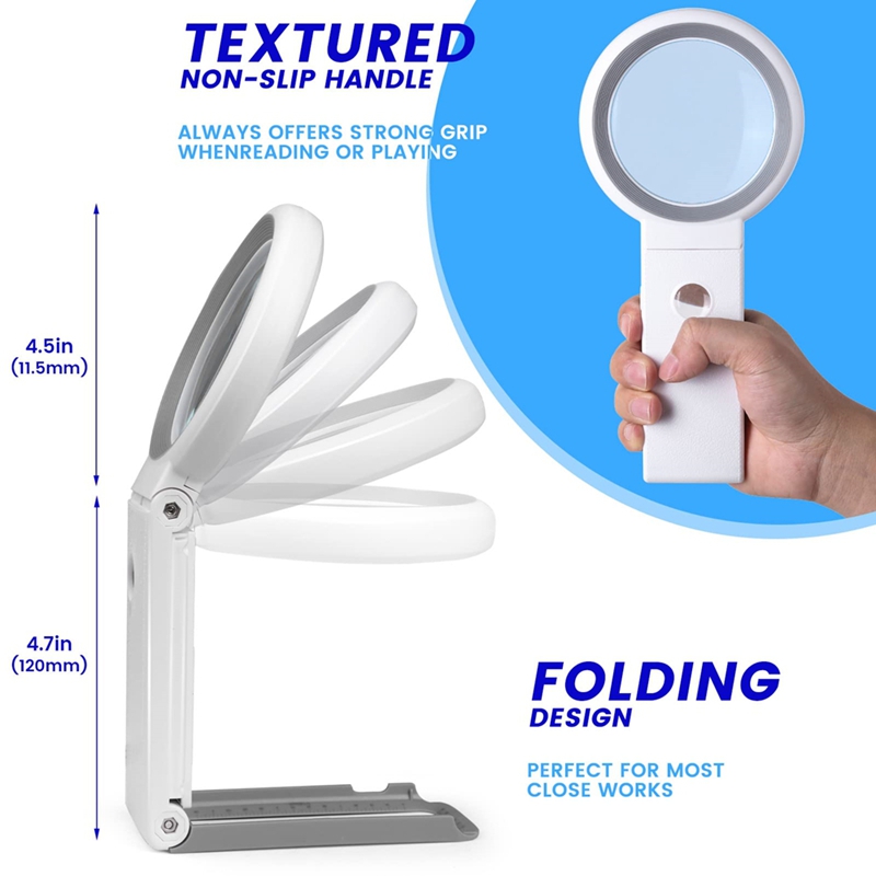 30X40X Foldable Handheld Magni - đánh giá và giá Magnifier With Light