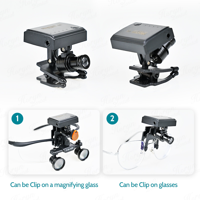 Dental 5W Wireless LED Headlig - đánh giá và giá Magnifier With Light