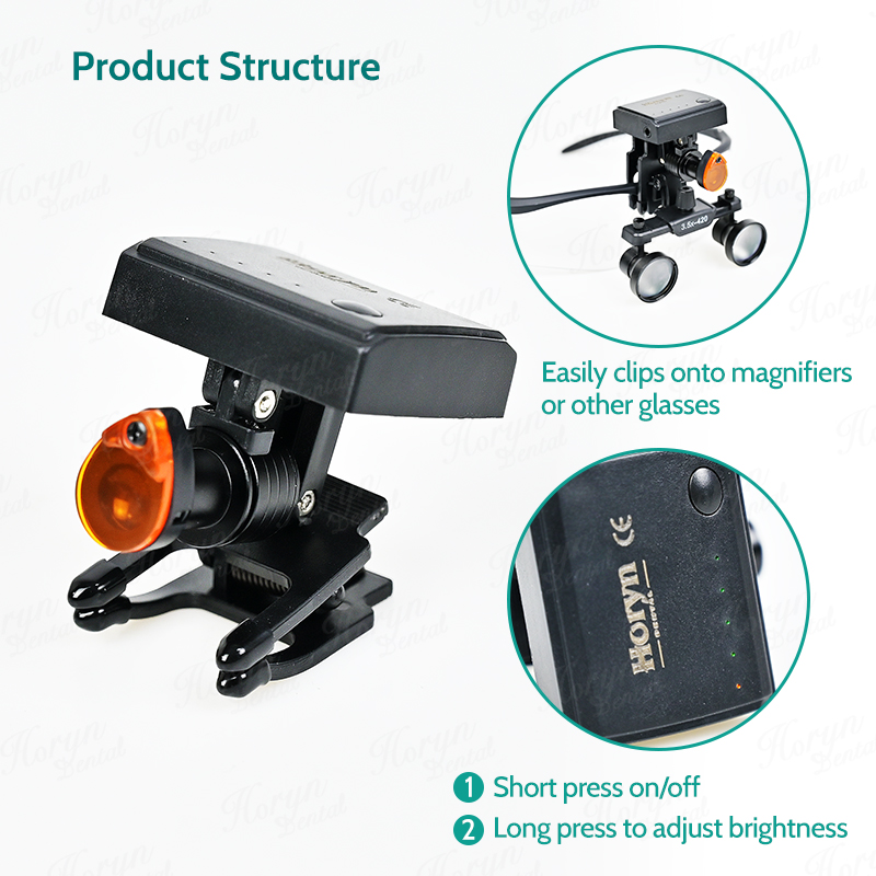 Dental 5W Wireless LED Headlig - đánh giá và giá Magnifier With Light