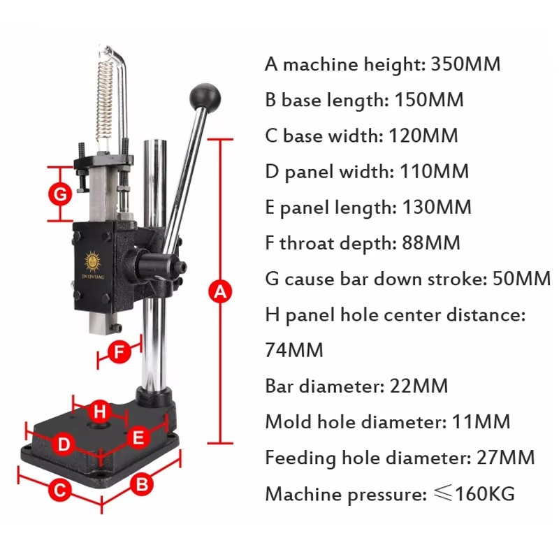 Heavy Duty Manual Press Machin - đánh giá và giá Model Kit In Era