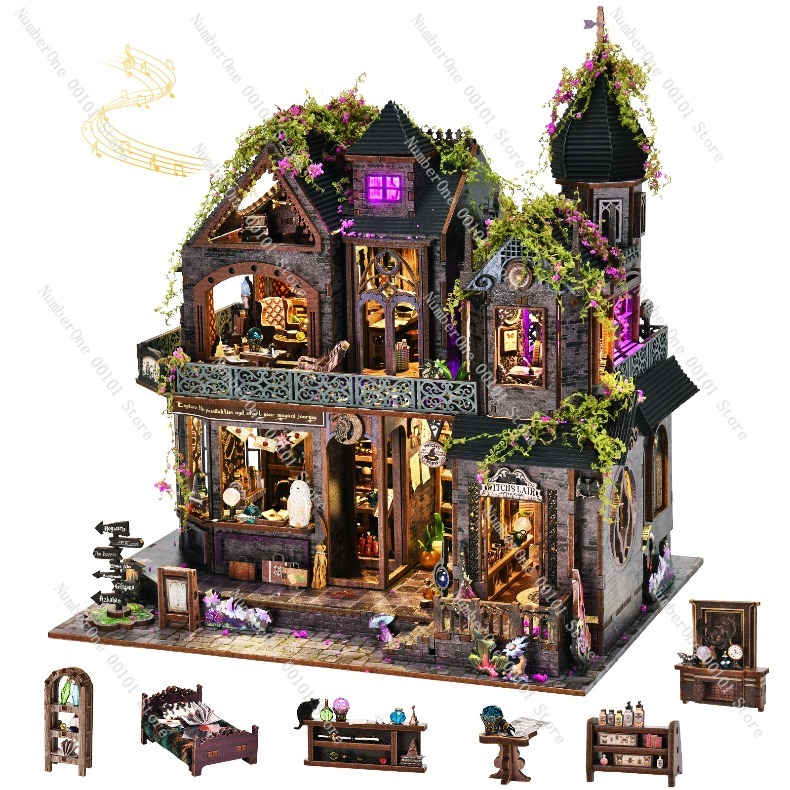 Wooden Miniature House Buildin - đánh giá và giá Model Kit House