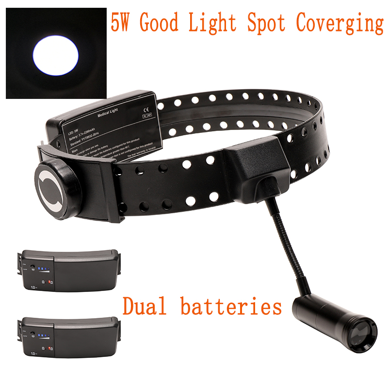 Dental Headlight 5W LED Light  - đánh giá và giá Magnifier With Light